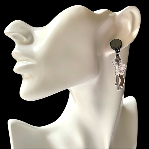 Retro Halloween Frankenstein Earrings – Pulp Fiction Inspired Movie Jewelry - Picture 9 of 12